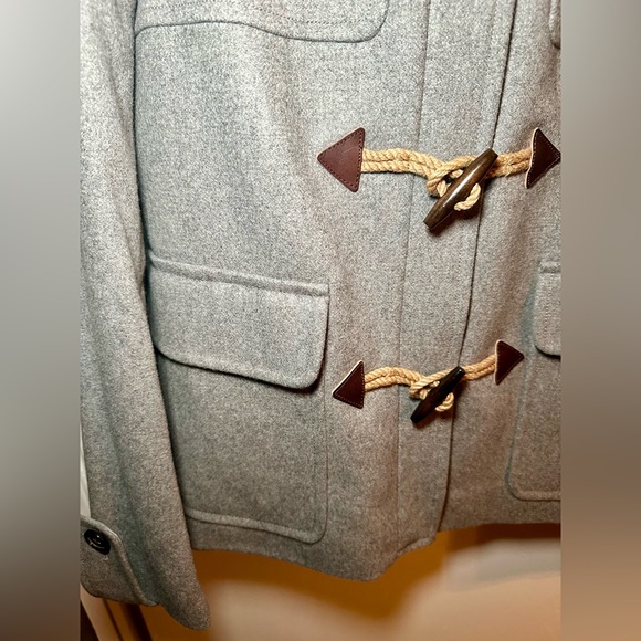 J. Crew gray classic duffle coat with toggles Size 12 - Picture 4 of 16